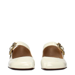 Chloé Beige Leather Ballet Flats
