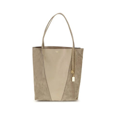 Chloé Beige Skinn Skulderveske