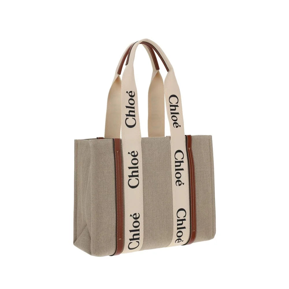 Bolso de lino beige Chloé