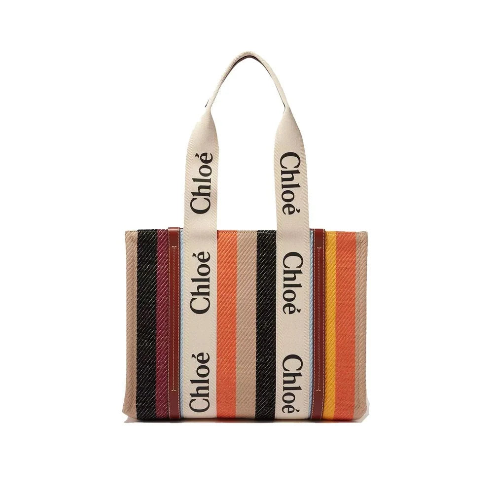 תיק טוטו בז' מפשתן Chloé