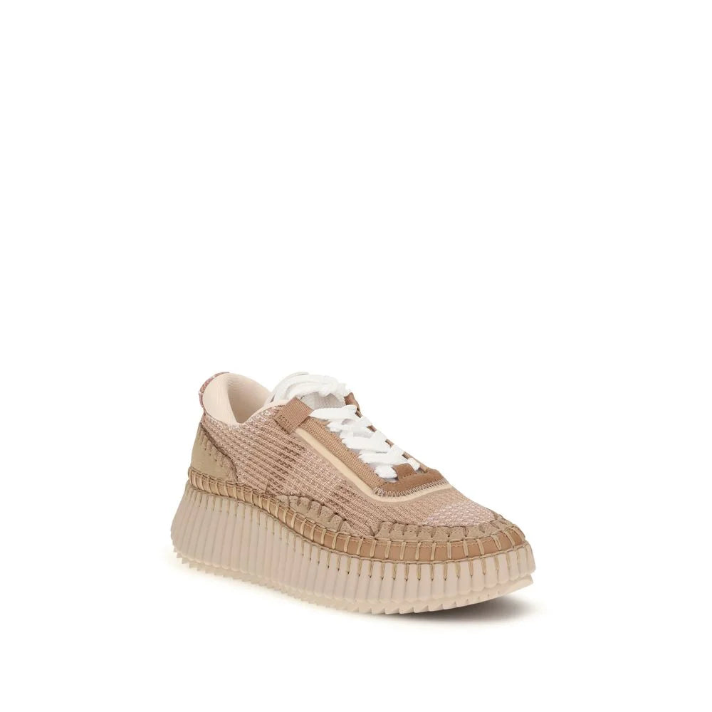Béžové nylonové tenisky Chloé Athletic
