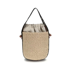 Chloé Beige Raffia Backet Bag