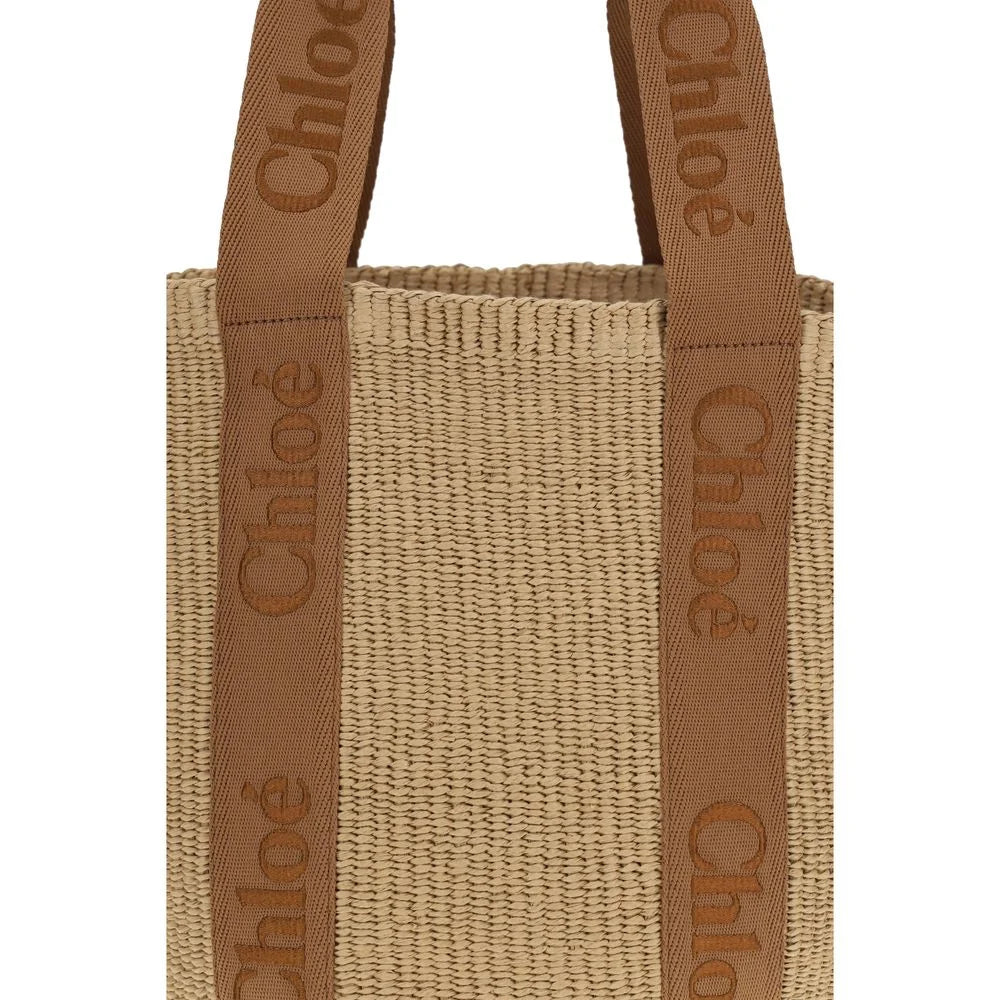 Chloé Beige Raffia Handbag