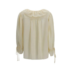 Chloé Beige Silk Blouse - IT38 | S