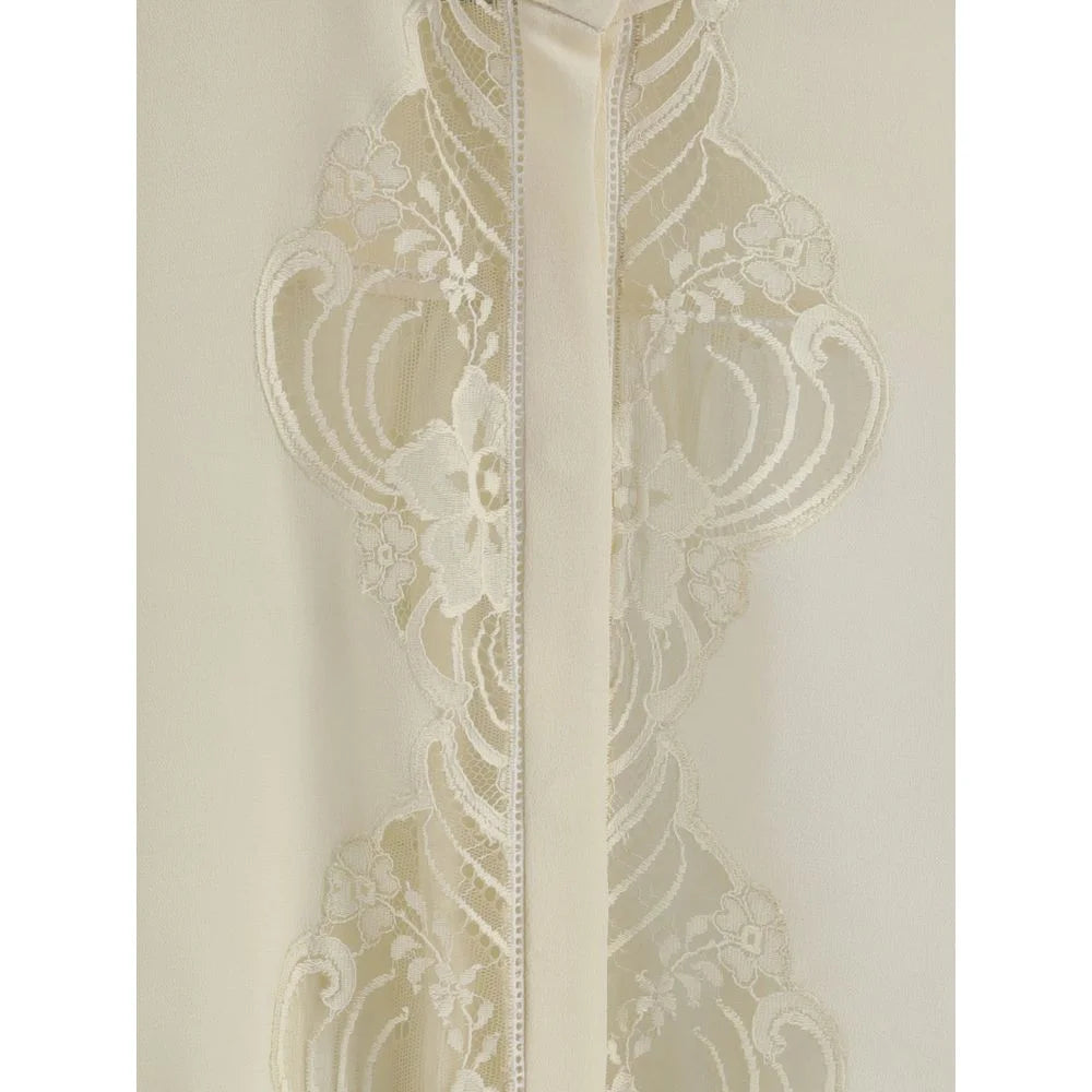 Chloé Beige Silk Blouse - IT40 | M