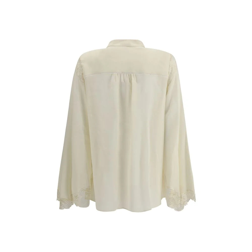 Chloé Beige Silk Blouse - IT40 | M