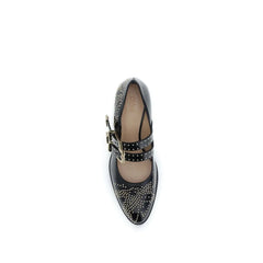 Chloé Black Calf Leather Bos Taurus Ballet Flats