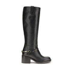 Chloé Black Calf Leather Bos Taurus Lace-Up Boots - EU36.5/US6.5