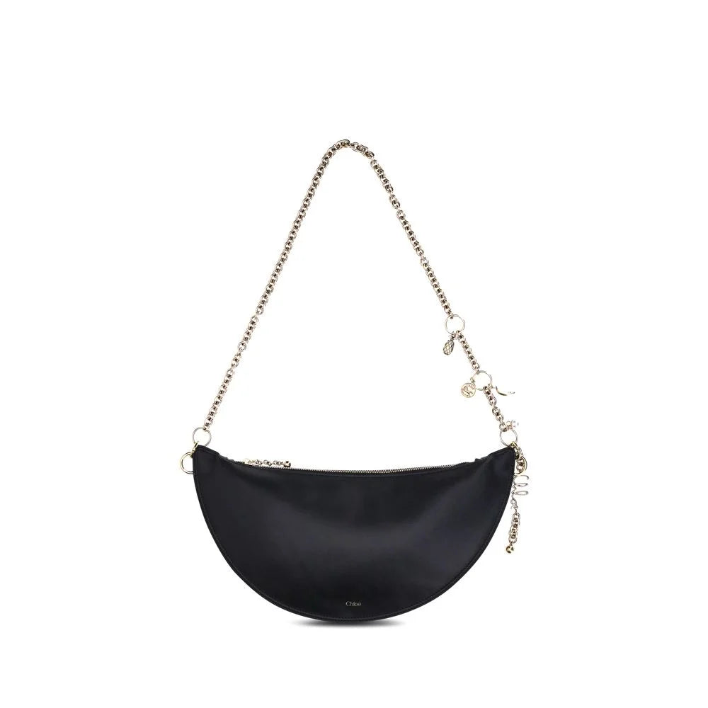 Chloé Black Calf Leather Bos Taurus Shoulder Bag