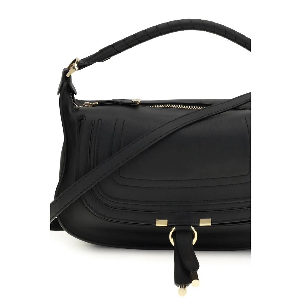 Chloé Black Calf Leather Bos Taurus Shoulder Bag