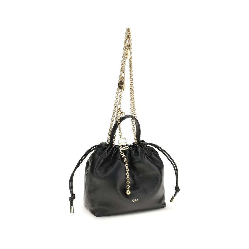 Chloé Black Calf Leather Bos Taurus Shoulder Bag