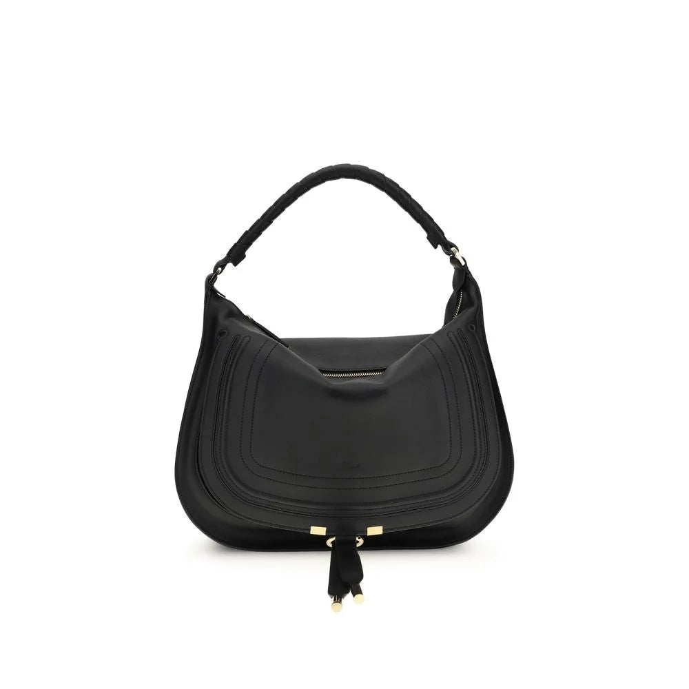 Chloé Black Calf Leather Bos Taurus Shoulder Bag
