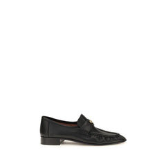 Chloé Black Calf Leather Bos Taurus Slip-On Loafers
