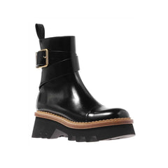 Chloé Black Calfskin Ankle Boots - EU36/US6