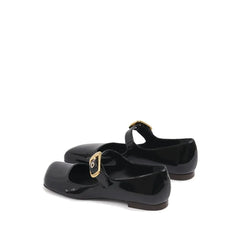 Chloé Black Calfskin Ballet Flats
