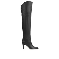 Chloé Black Calfskin Over The Knee - EU36.5/US6.5