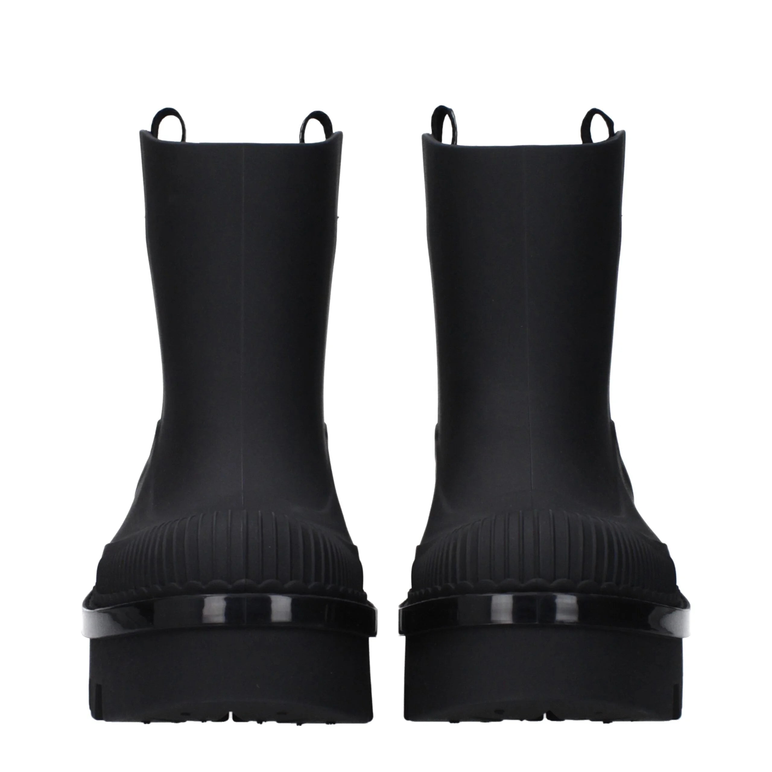 Chloé Black Cotton Ankle Boots - EU37/US7