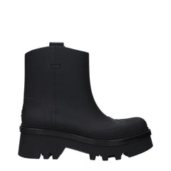Chloé Black Cotton Ankle Boots - EU37/US7