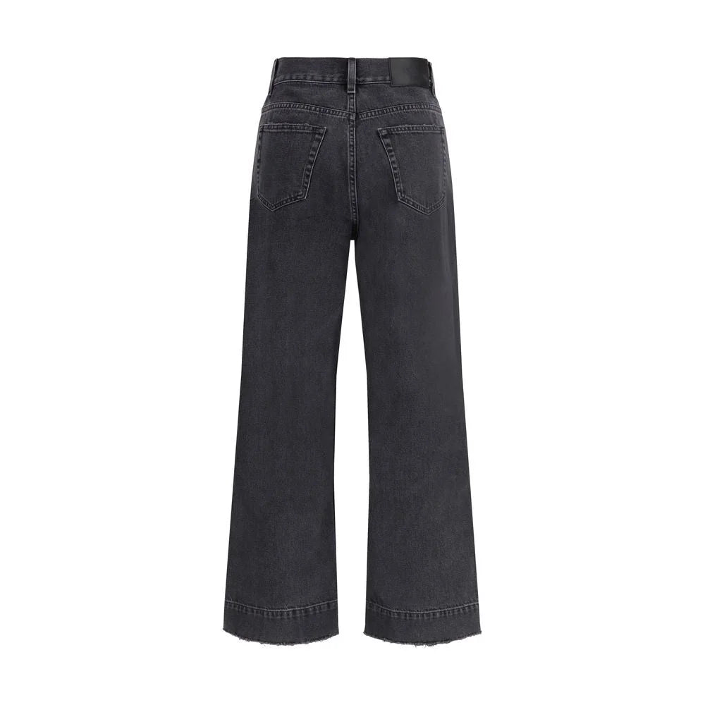 Chloé Black Cotton High-Waisted Jean
