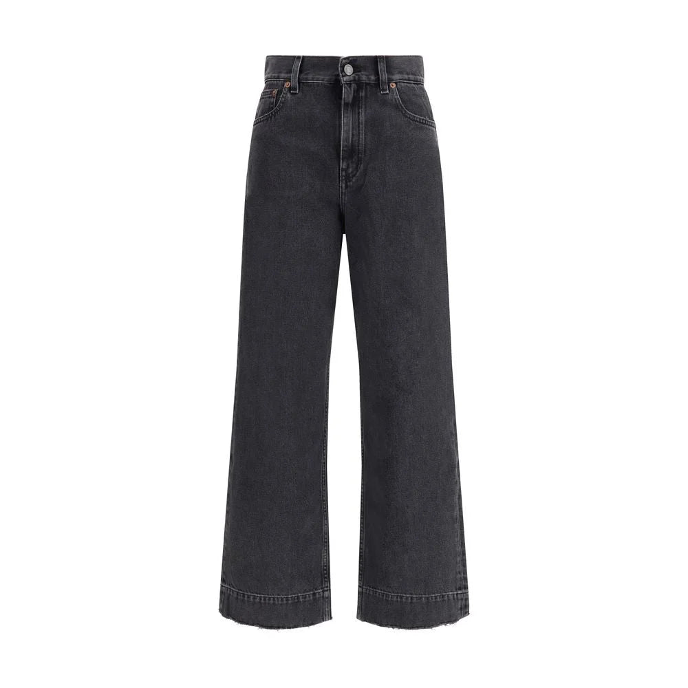 Chloé Black Cotton High-Waisted Jean