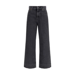 Chloé Black Cotton High-Waisted Jean