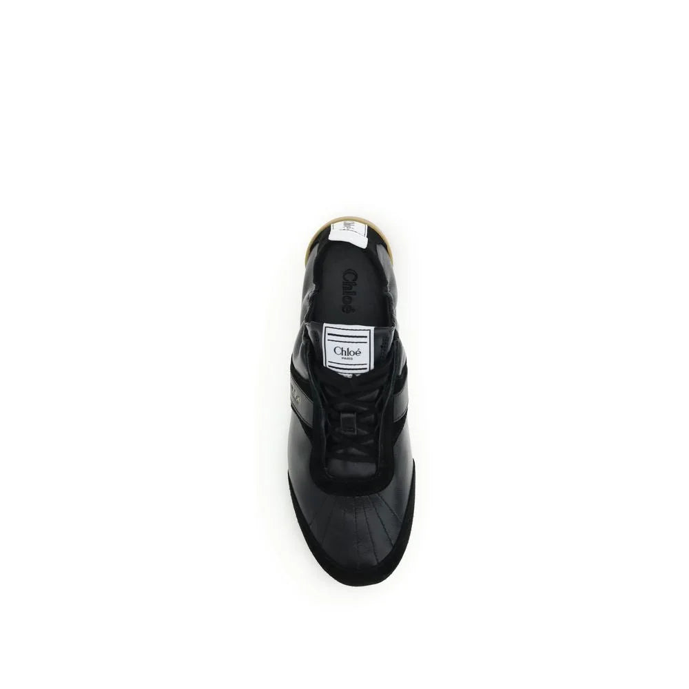 Chloé Black Goatskin Athletic Sneakers
