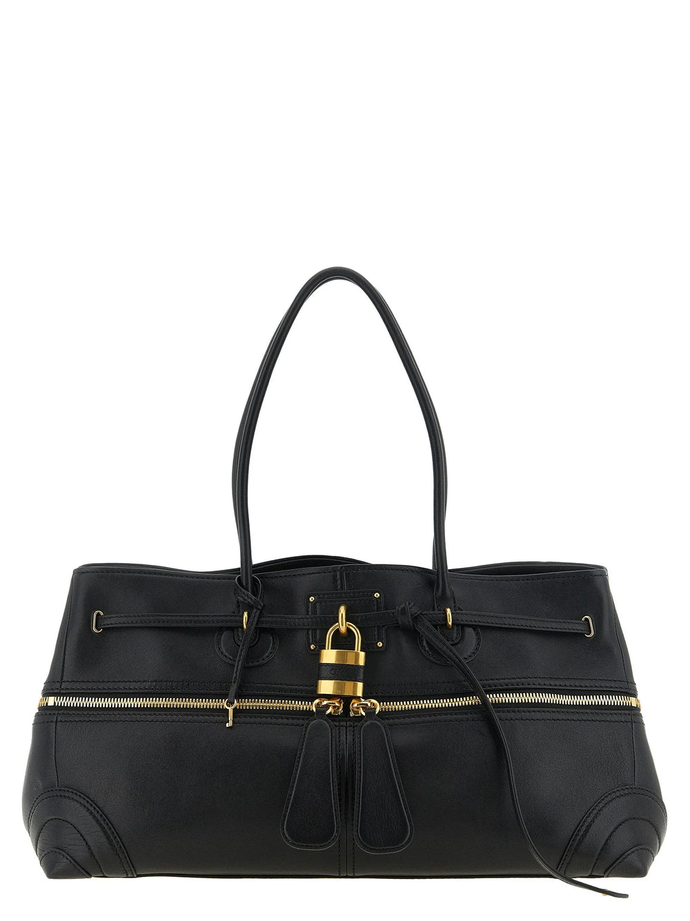 Chloé Black Lamb Leather Shoulder Bag