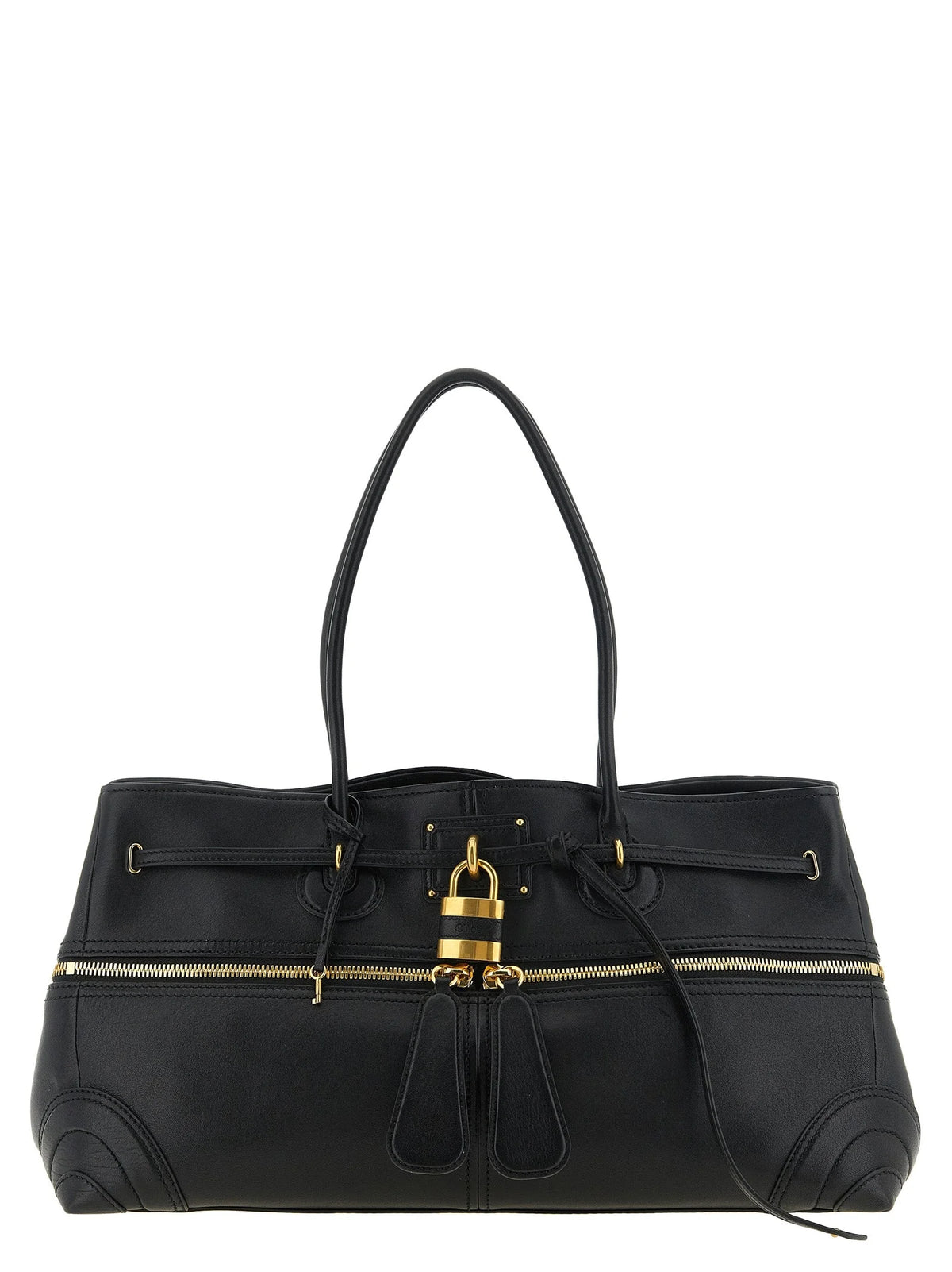 Chloé Black Lamb Leather Shoulder Bag