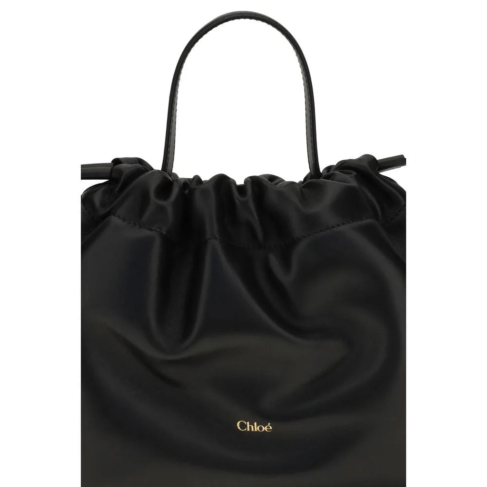 Chloé Musta Lammasvillainen Olkalaukku
