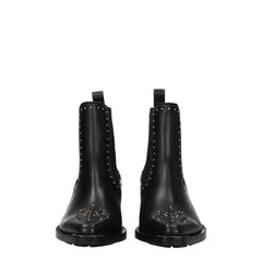 Chloé Black Leather Ankle Boots - Boots