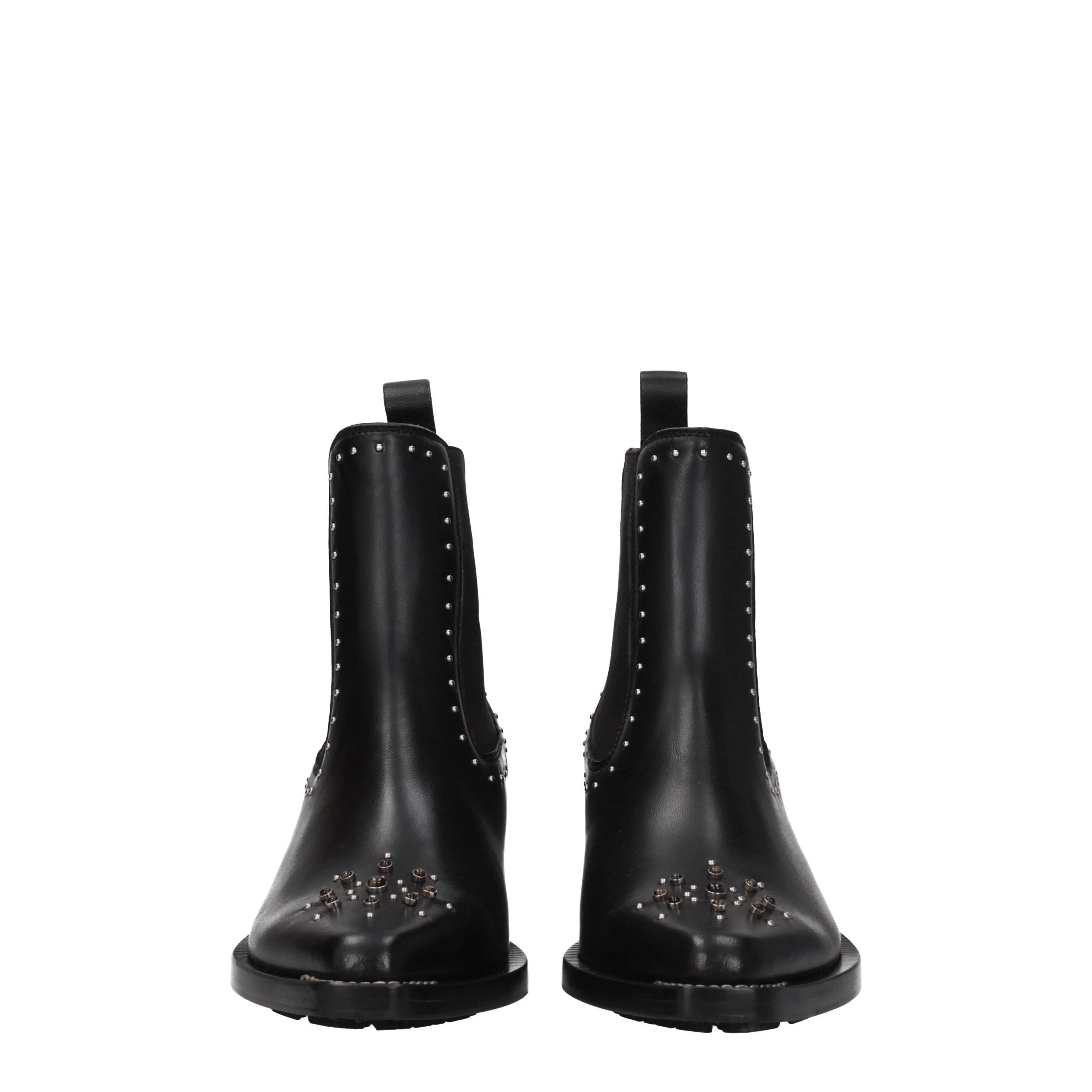 Chloé Black Leather Ankle Boots