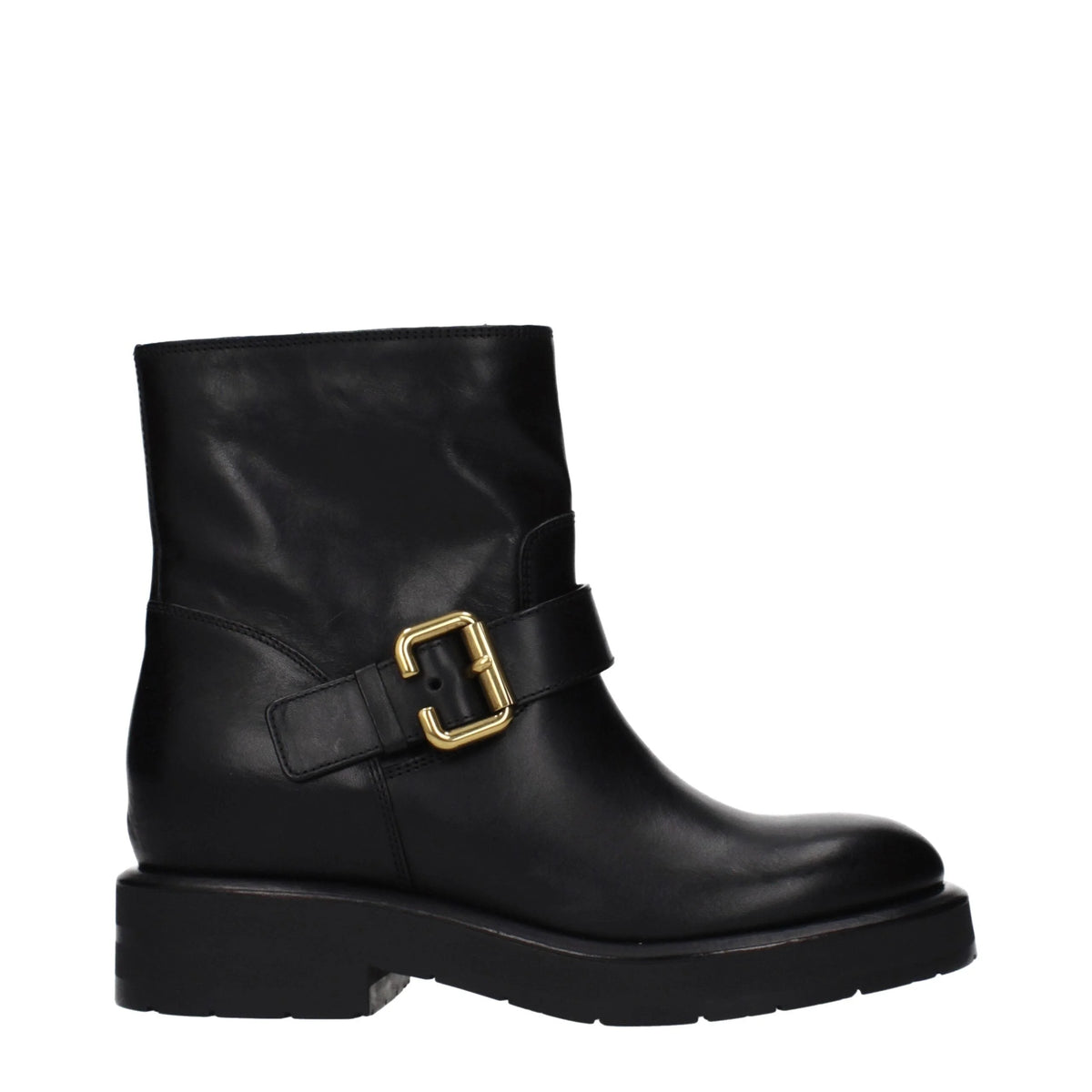 Chloé Black Leather Ankle Boots - EU36/US6