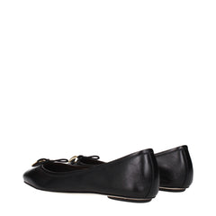 Chloé Black Leather Ballet Flats