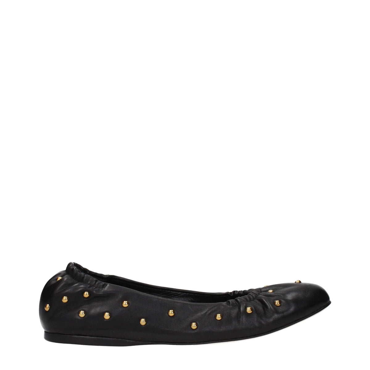 Chloé Black Leather Ballet Flats