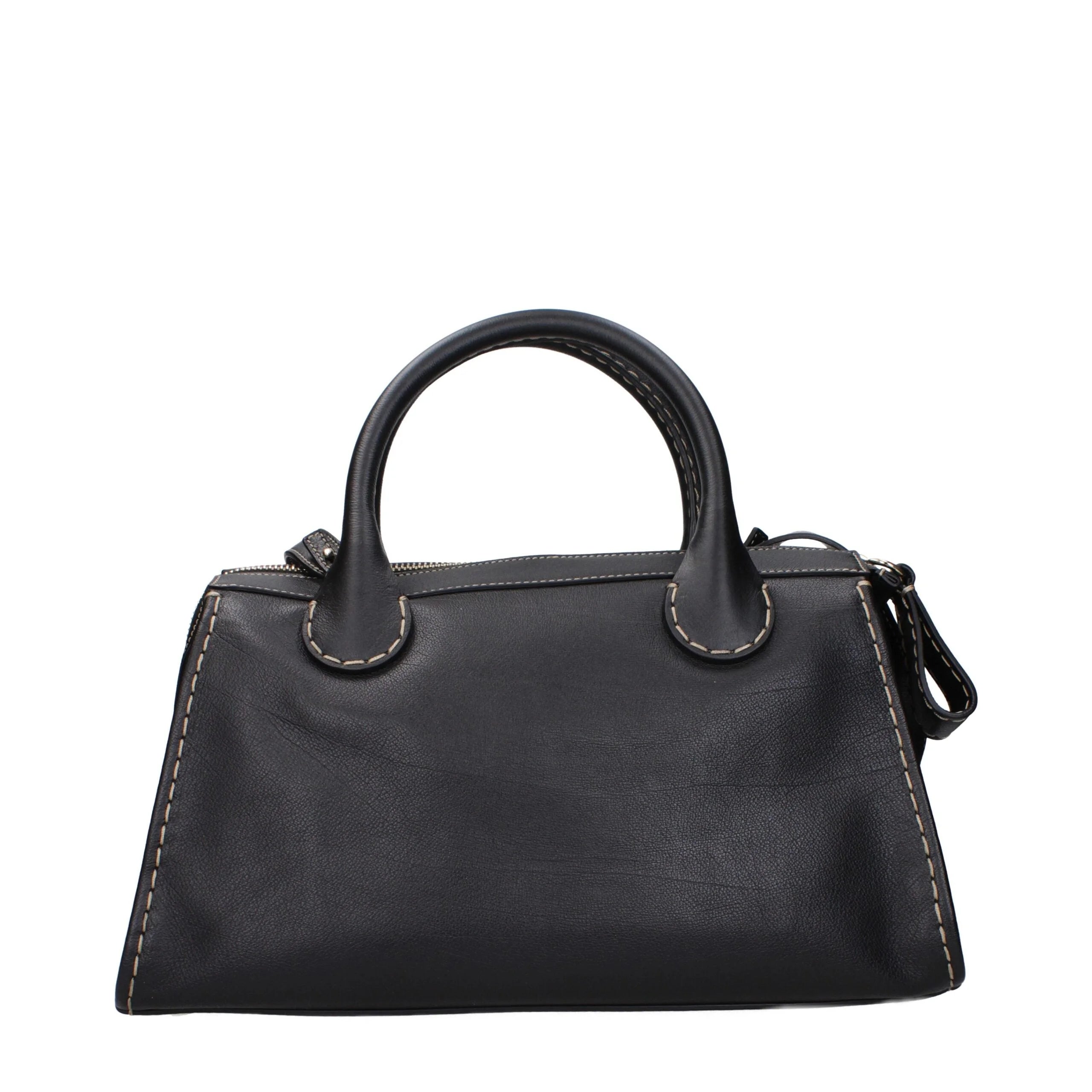 Chloé Black Leather Handbags