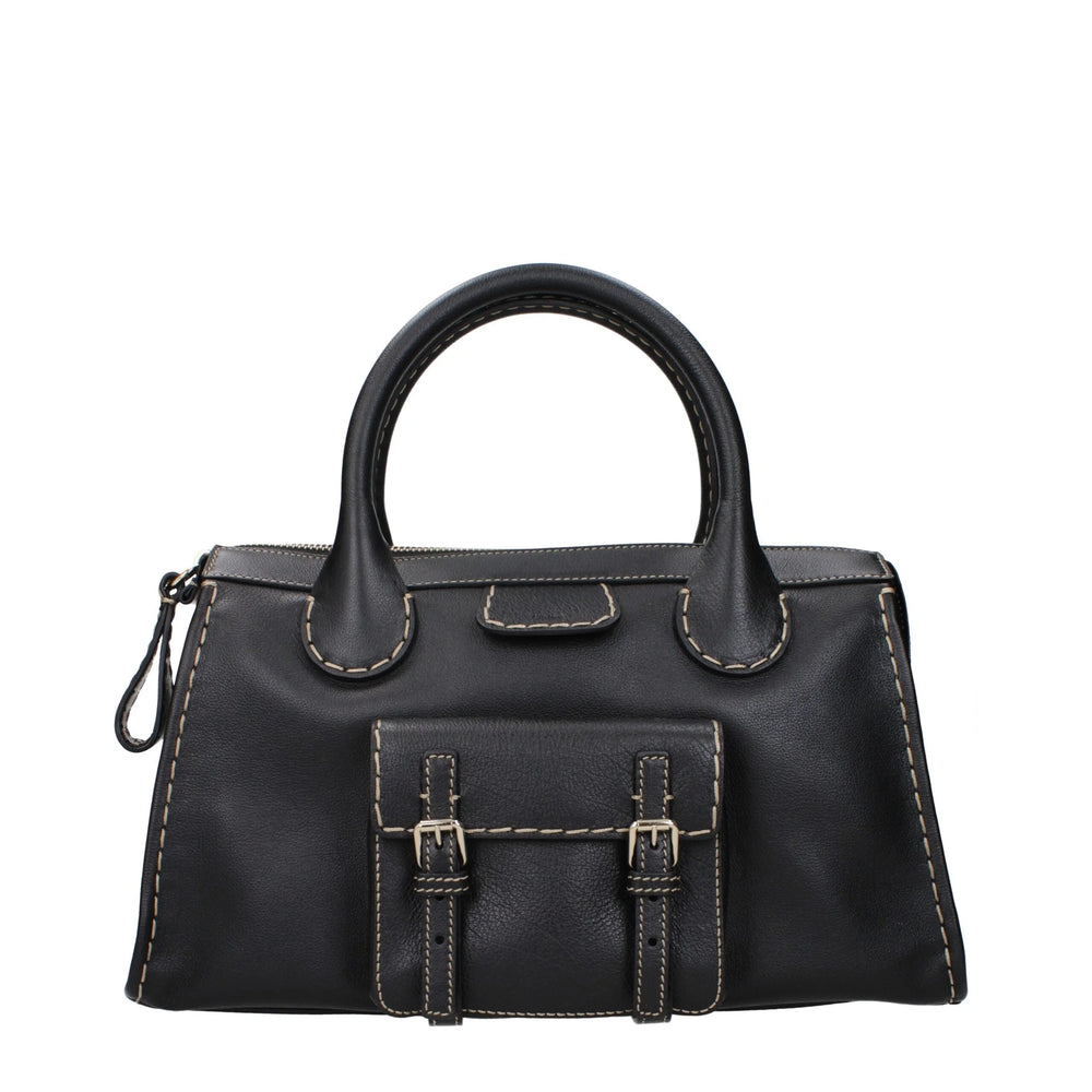 Chloé Black Leather Handbags