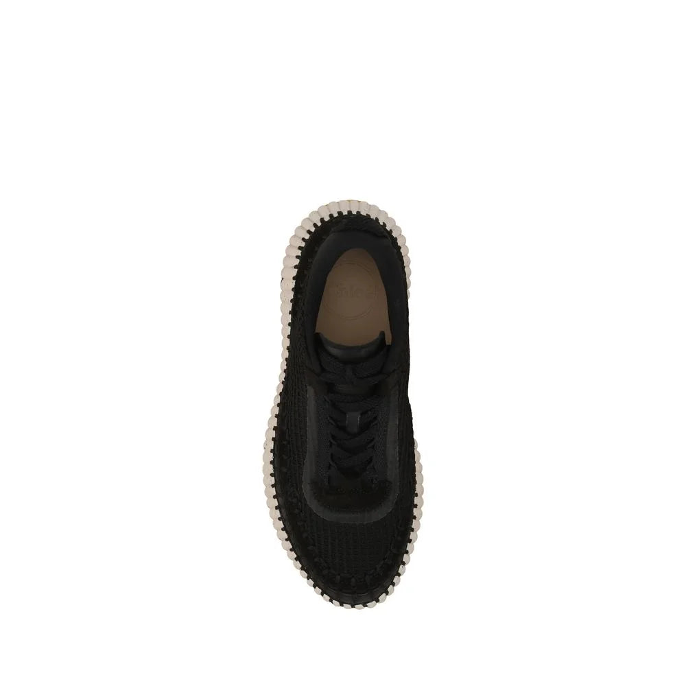Chloé Black Nylon Athletic Sneakers - EU36/US6
