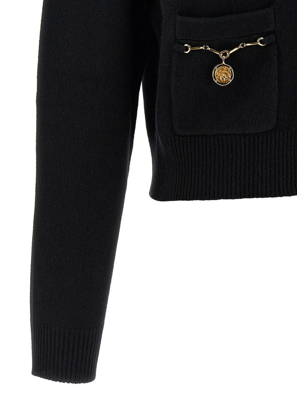 Chloé Black Wool Cardigan - L