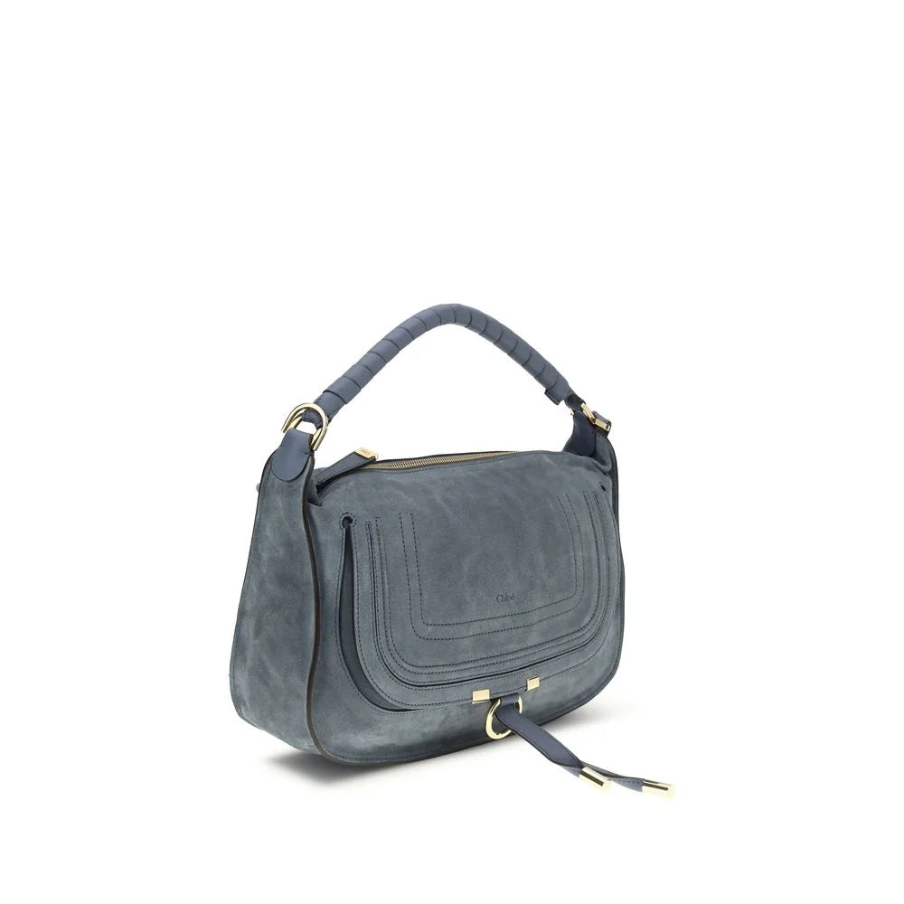 Chloé Blue Calf Leather Bos Taurus Shoulder Bag