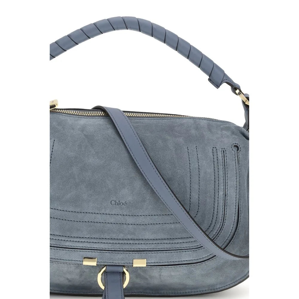 Chloé Blue Calf Leather Bos Taurus Shoulder Bag