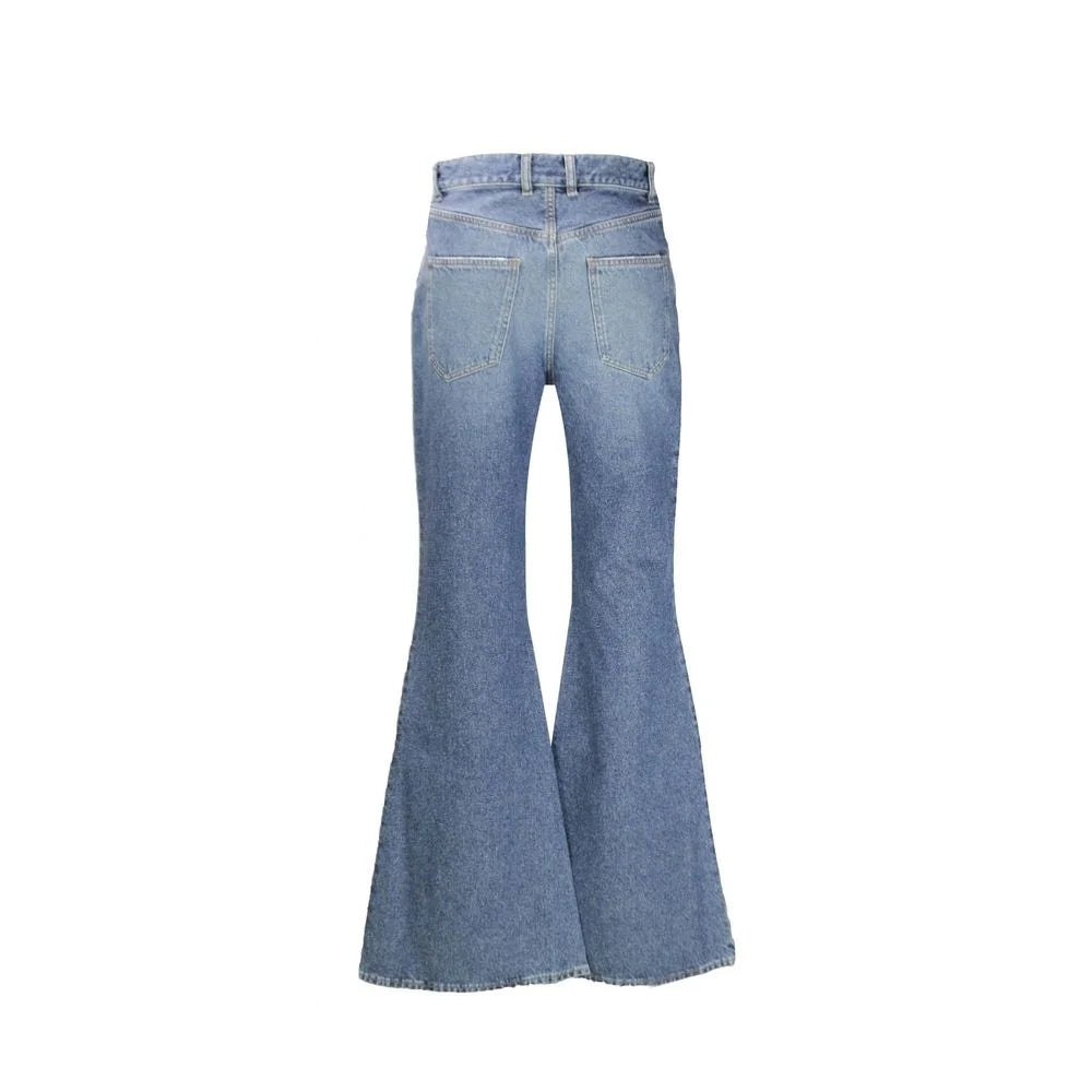 Chloé Blue Cotton Flared Jeans - W27