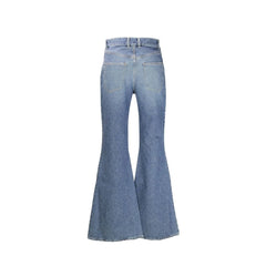 Chloé Blue Cotton Flared Jeans - W27