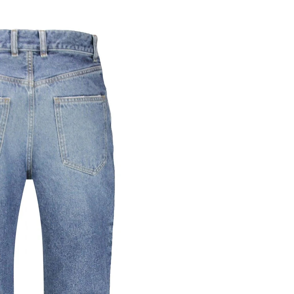 Chloé Blue Cotton Flared Jeans - W27
