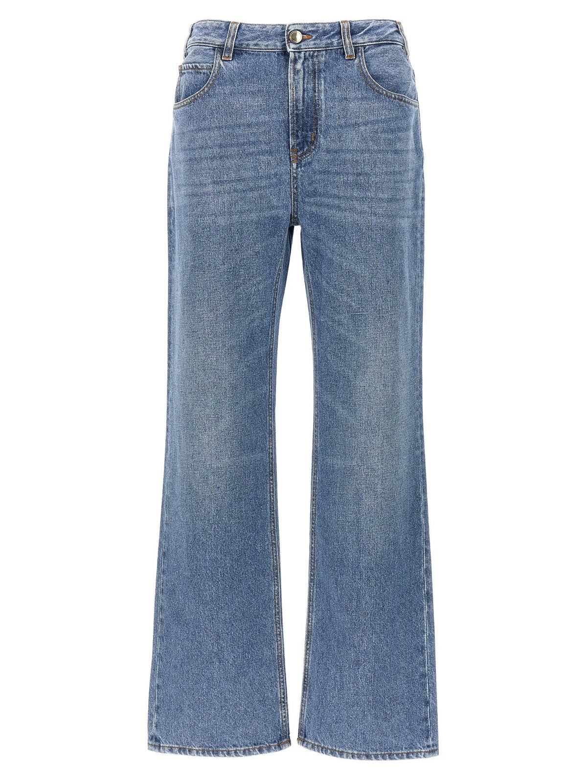 Chloé Blue Cotton High-Waisted Jean - 25