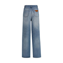 Chloé Blue Cotton Jeans Denim