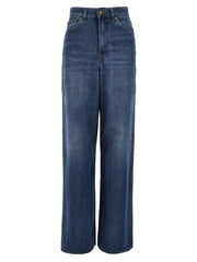 Chloé Blue Cotton Jeans Denim