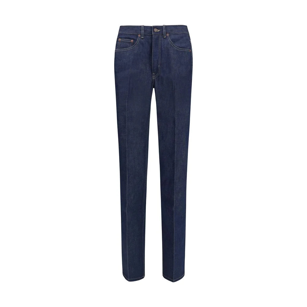 Chloé Blue Cotton Slim Fit Jeans