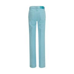 Chloé Blue Cotton Straight-Leg Jeans - 27