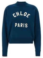 Chloé Blue Cotton Sweatshirt - S