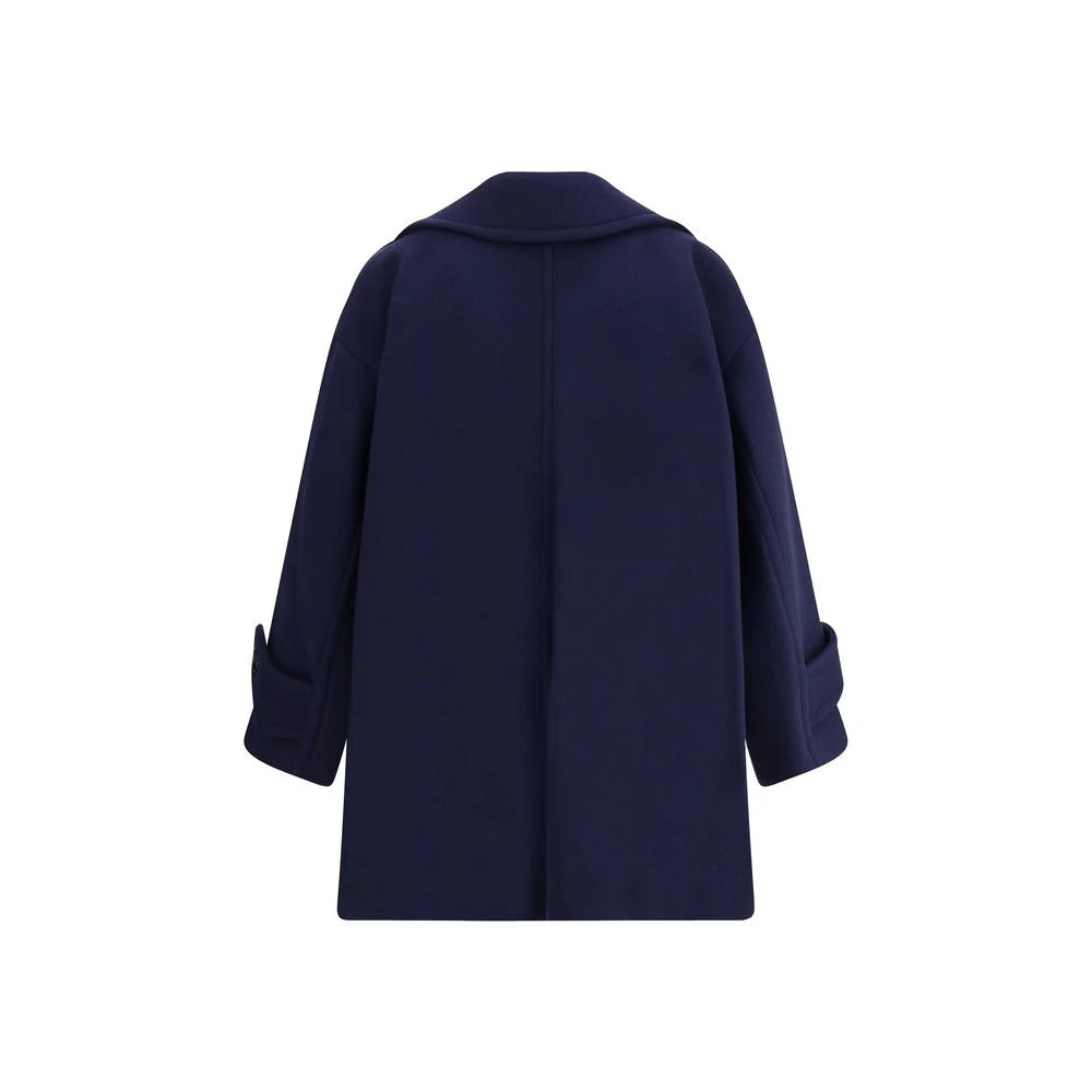 Chloé Blue Wool Coat - IT38 | S